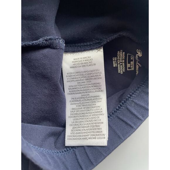 Baby Girls Ralph Lauren Navy Blue Leggings Size 12 Months - Picture 4 of 5